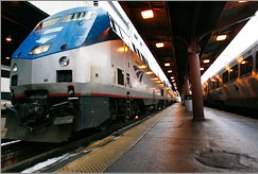 Obama goes to inauguration with a train